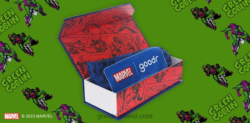 Goodr P68JB49 Marvel Comics Green Goblin Goggles